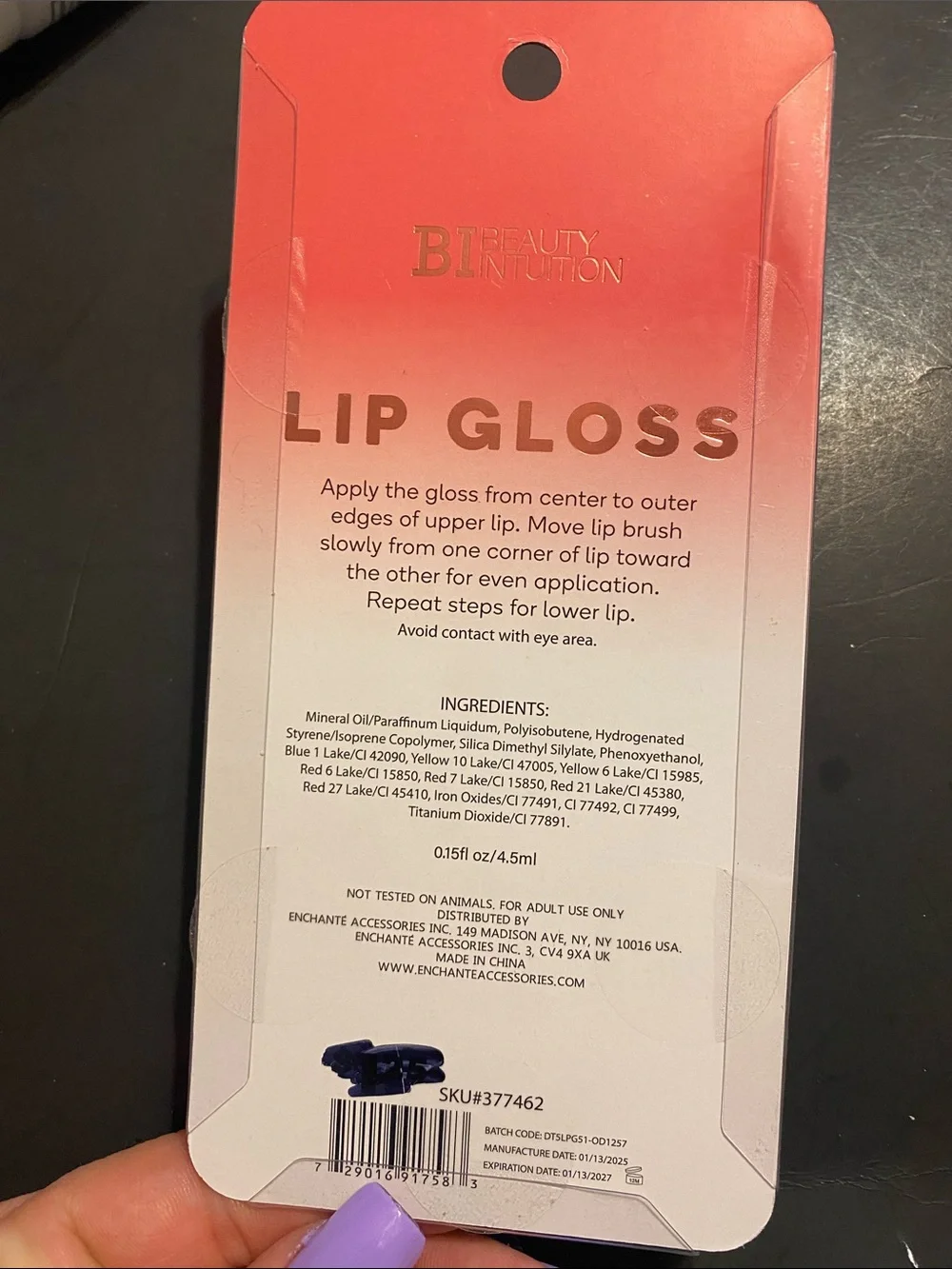 Lip Gloss - High Shine Orange